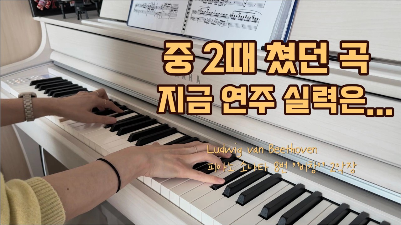 중2 때 쳤던 그 곡, 지금 다시 | 베토벤 비창 2악장 (Piano Cover)