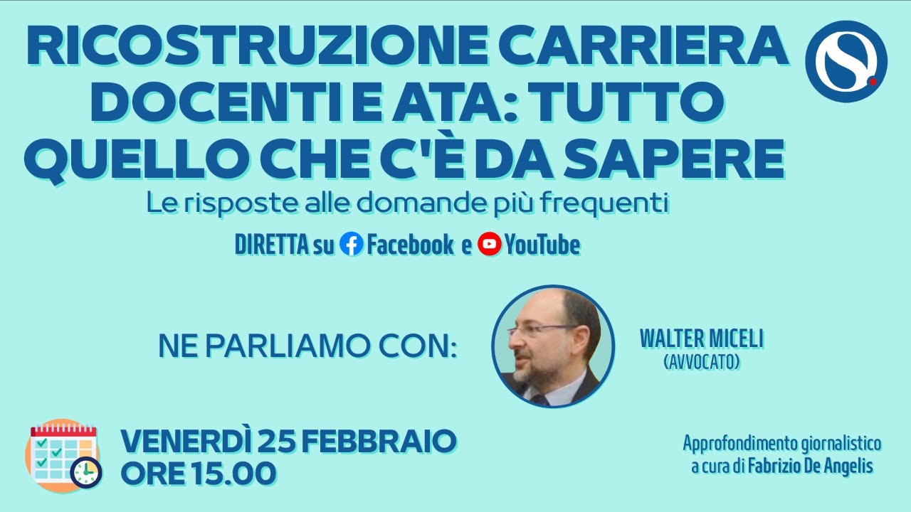 Ricostruzione carriera docenti e Ata: le risposte alle domande più frequenti