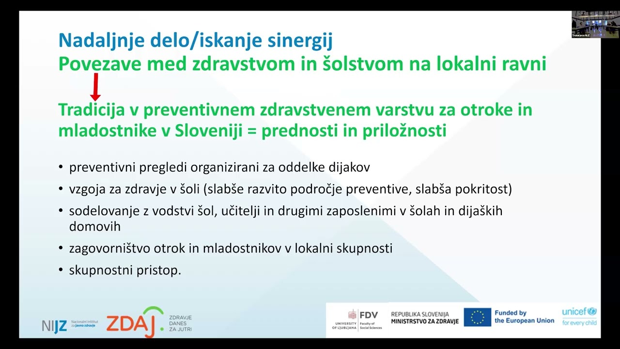 Blaginja in duševno zdravje otrok in mladih na prvem mestu - Za zdrav življenjski slog mladih