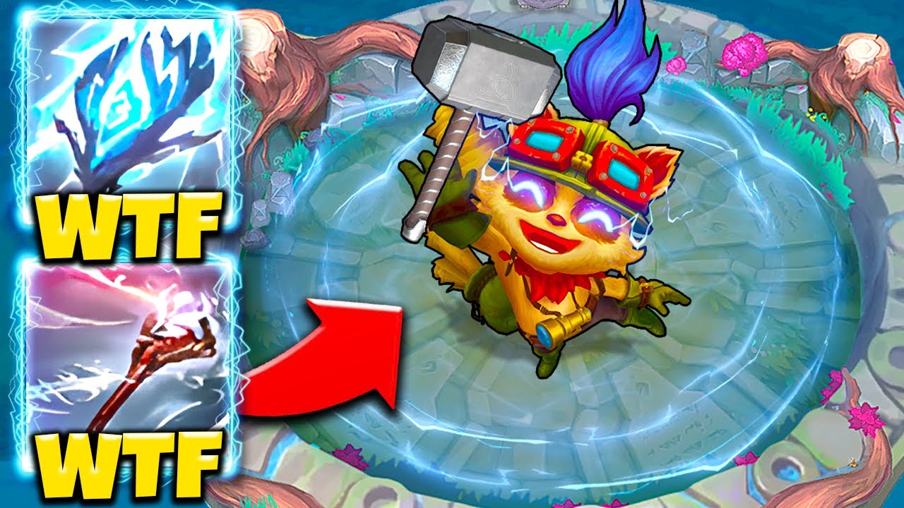 When Teemo becomes a THUNDER GOD in Arena... (100,000 SHIELDS)
