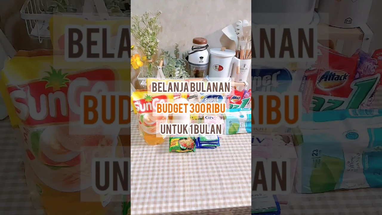 BELANJA BULANAN BUDGET 300 K UNTUK SATU BULAN #groceryshopping