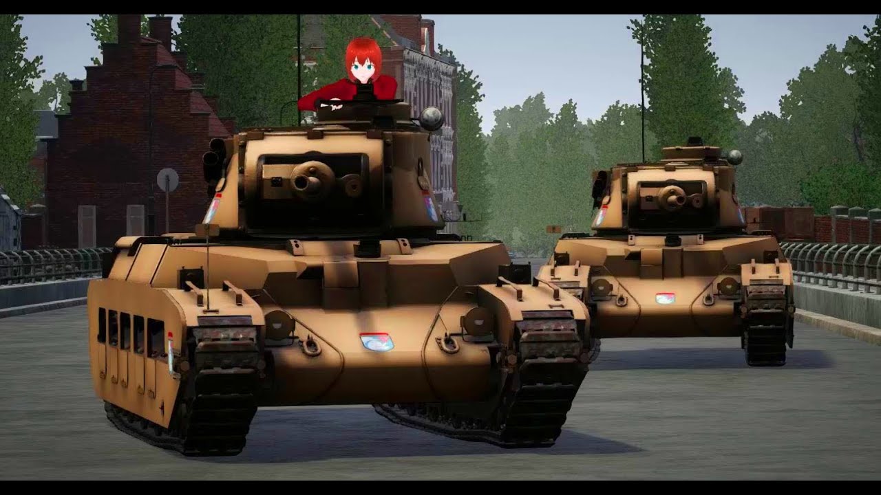 St.Gloriana VS Kuromorimine 40 PLAYER Battle! | Girls und Panzer: Real Sensha-Do!