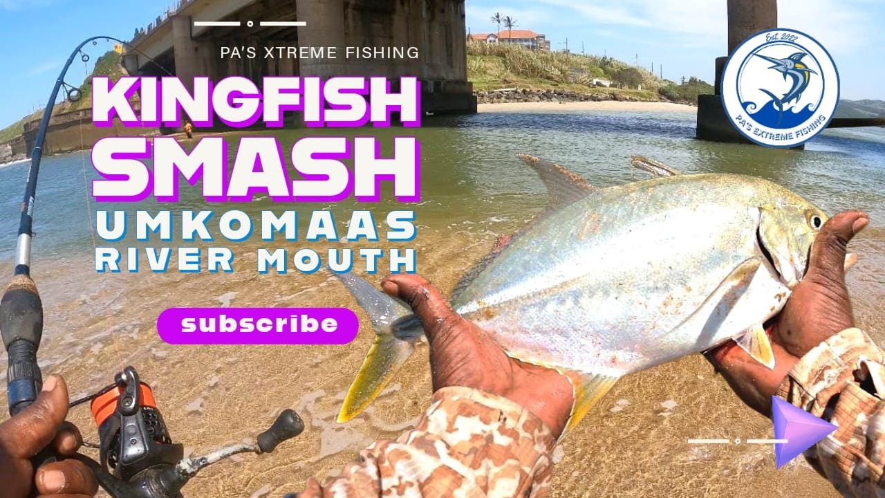 Light tackle KingFish, QueenFish and Rockcod smash at Umkomaas River Mouth.