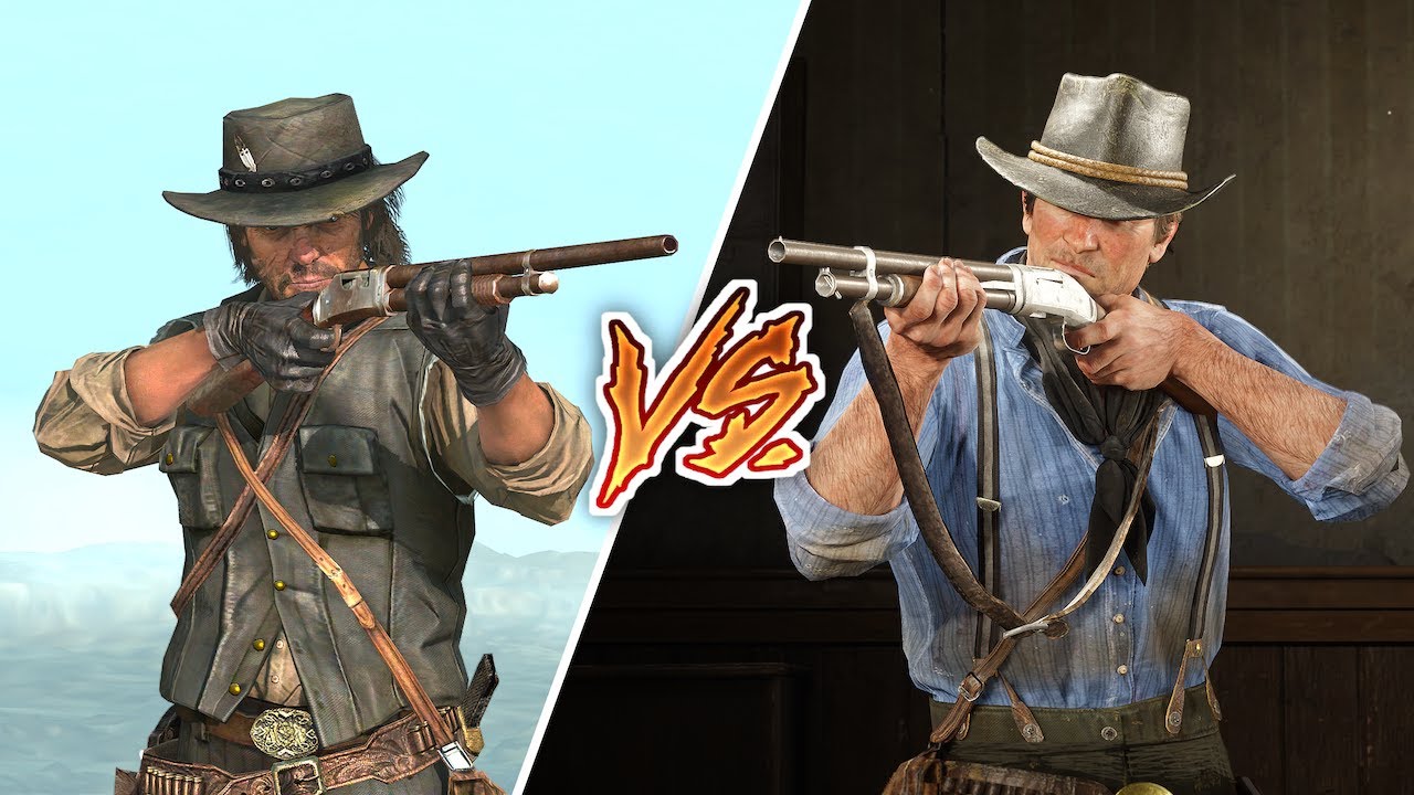 RDR1 VS RDR2- Pump-Action Shotgun Comparison