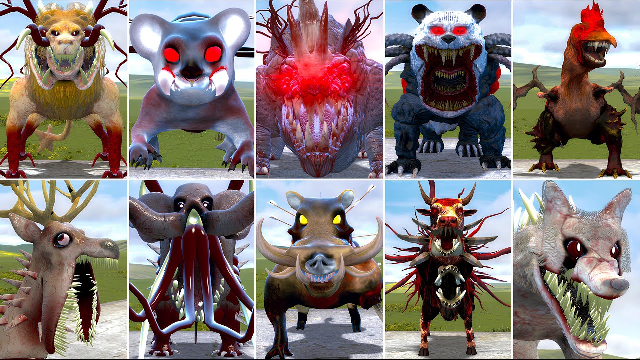 NEW ALL ZOOCHOSIS MUTANT ANIMALS In Garry's Mod!