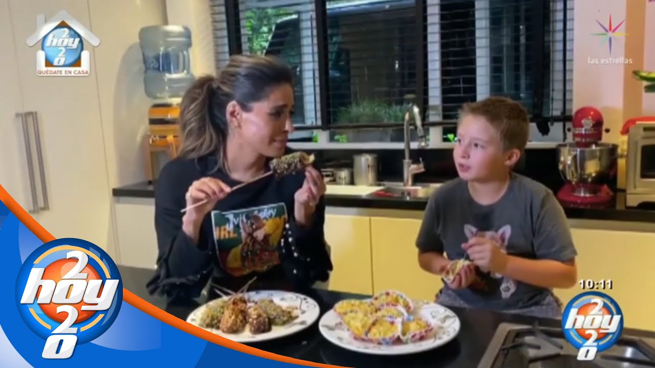 Galilea Montijo y Mateo nos preparan unos cup cakes y plátanos con chocolate | Hoy