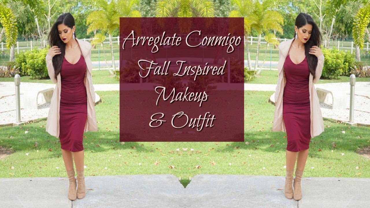 Arreglate Conmigo | Fall Inspired Makeup Tutorial & Outfit | Yanira Giselle