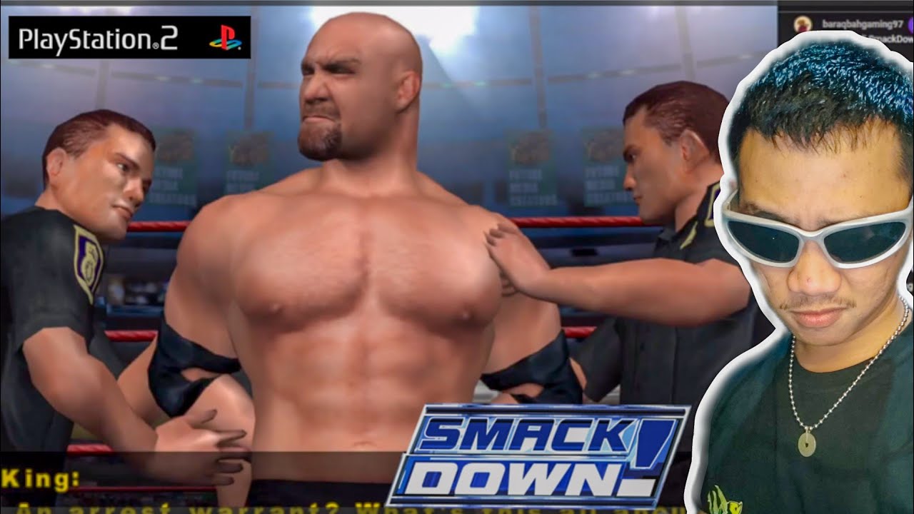 Goldberg Ditangkap Polisi Karna Terlalu Ganas Game Smackdown here comes the pain ps2 gameplay