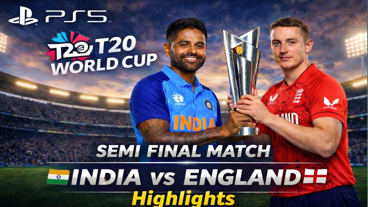 Highlights India vs England T20 #cricket World Cup #Ps5 #ULTRAHD 60Fps