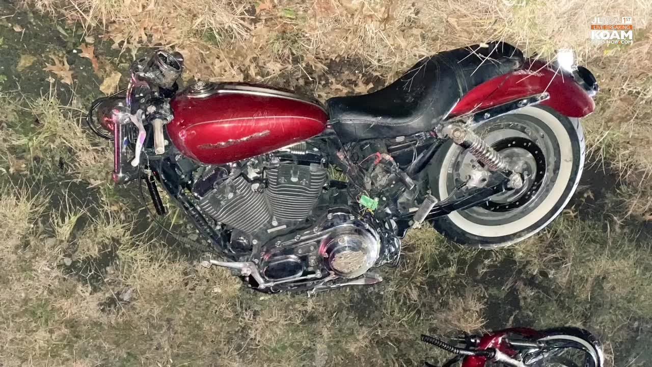 Motorcycle collides at highway speeds with car near Joplin