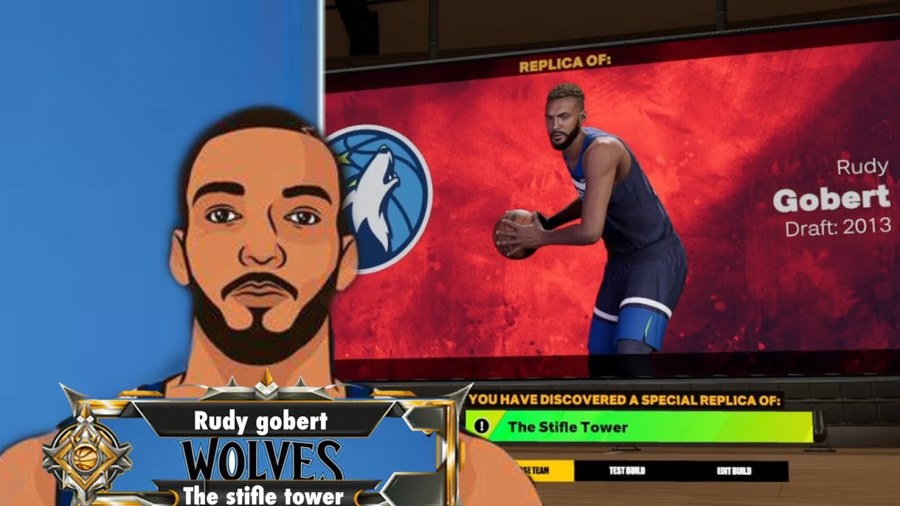 NBA 2K23 MY *NEW RARE* RUDY GOBERT REPLICA BUILD “ THE STIFLE TOWER” NEXT GEN!!!!