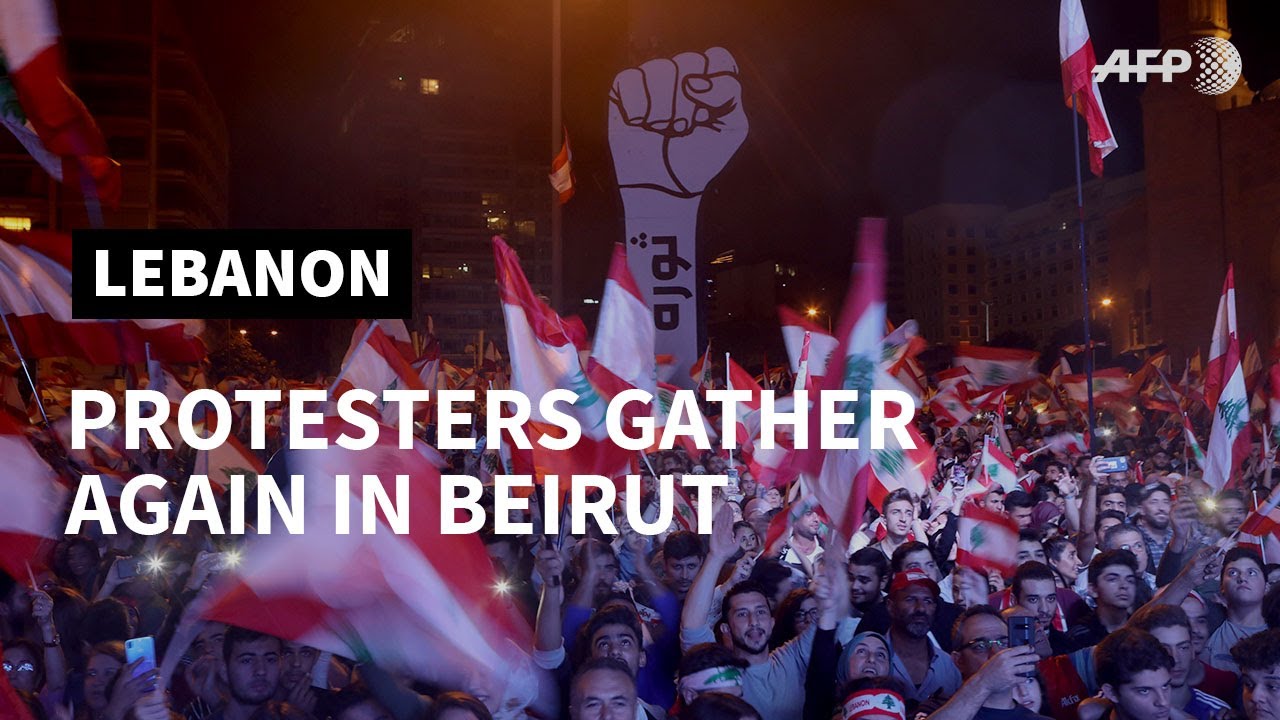 Thousands protest in Lebanon after rally to support president | AFP