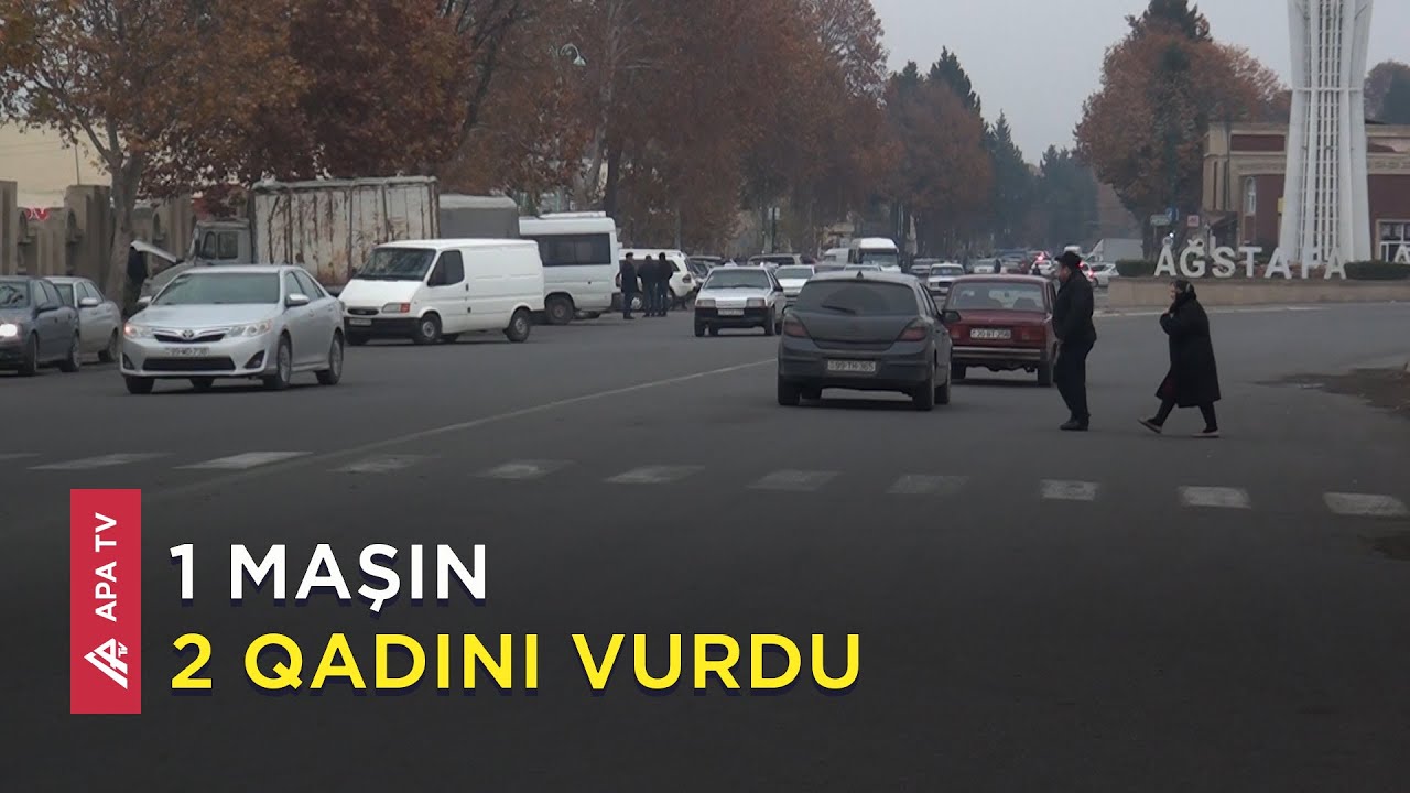 Ağstafada avtomobil yolu keçmək istəyən piyadalara çırpıldı – APA TV