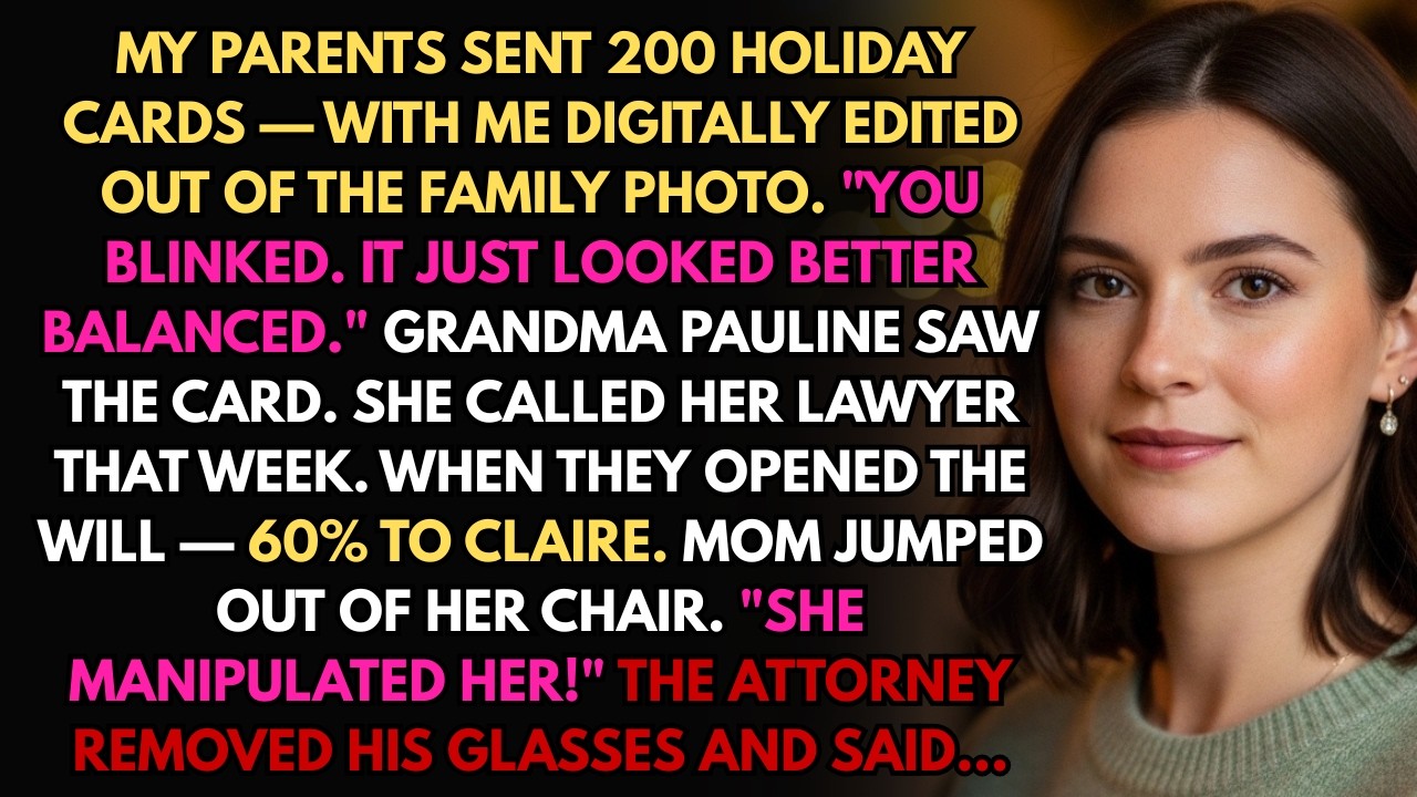 My Parents Removed Me From The Family Photos Before The Holiday Card—Then Grandma Rewrote Her Will