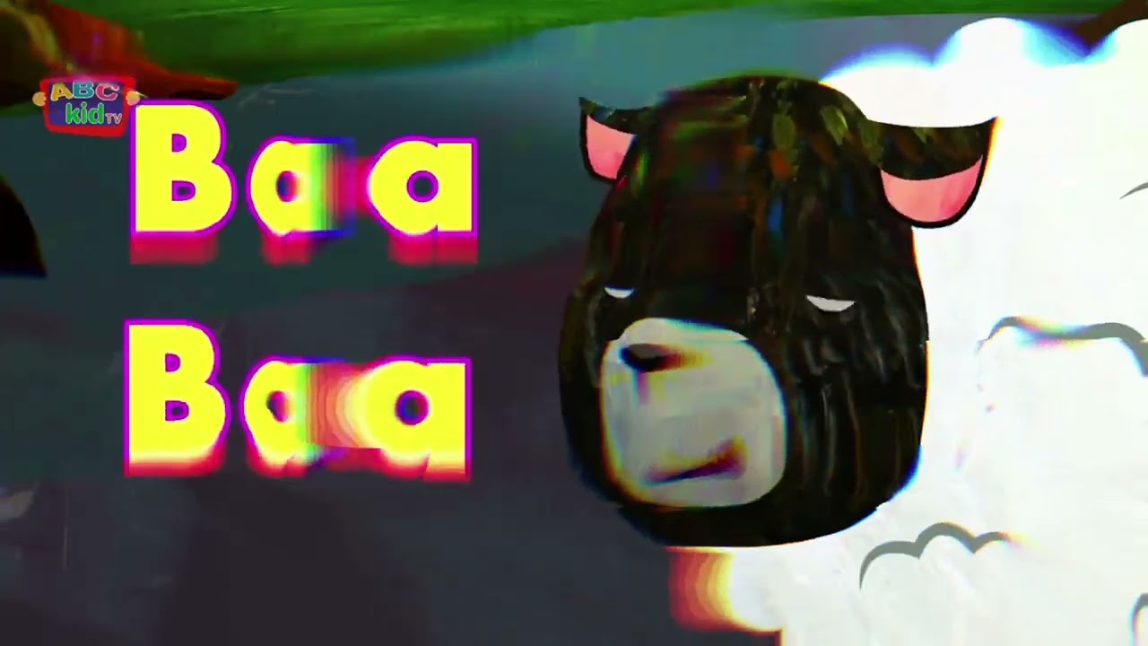 Sheep Go Baa..Baa..🐑[Fun Pitch Twists + Pop-Art Color Bursts | Short Clip Edit] (ABC kids tv)