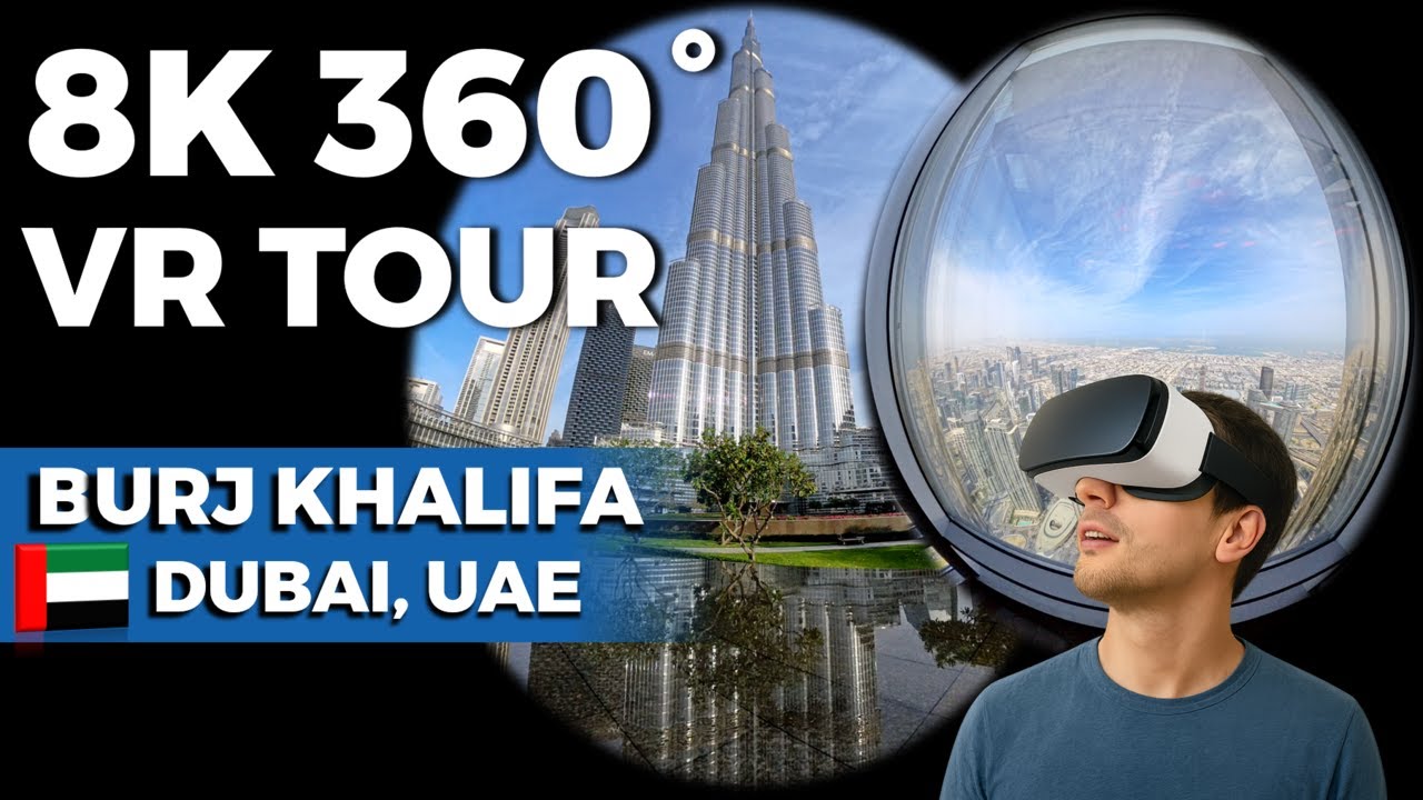 8K 360&deg; VR Tour of Dubai | Burj Khalifa, Marina Views and Mall Waterfalls | Insta360 X4 | UAE