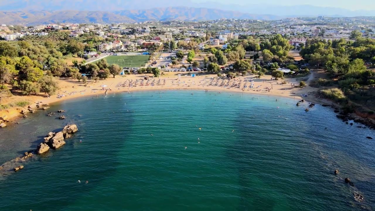 4K Drone Scenes From Crete. Cristal Blue Hidden beaches & Views over Chania. Calming Waves & Music.