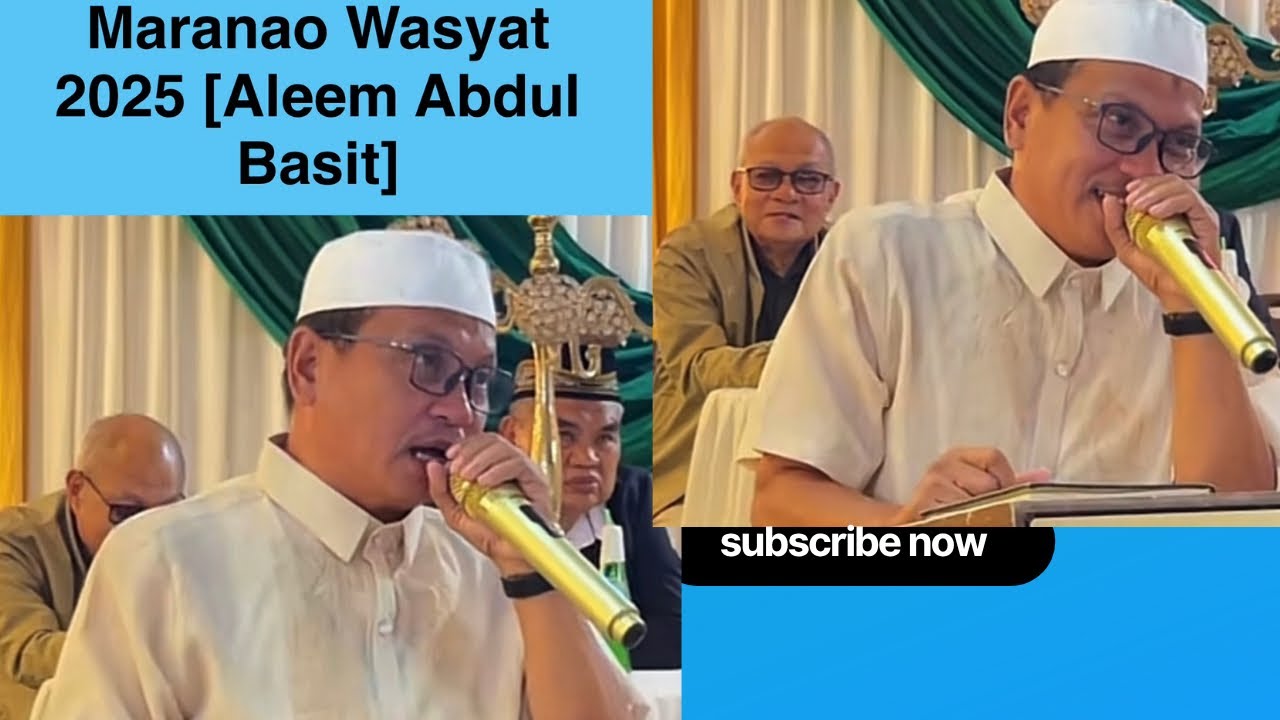 Aleem Basit maranao wasyat october 2025. #maranao #wasyat #muslim #islam #fypシ #trending 