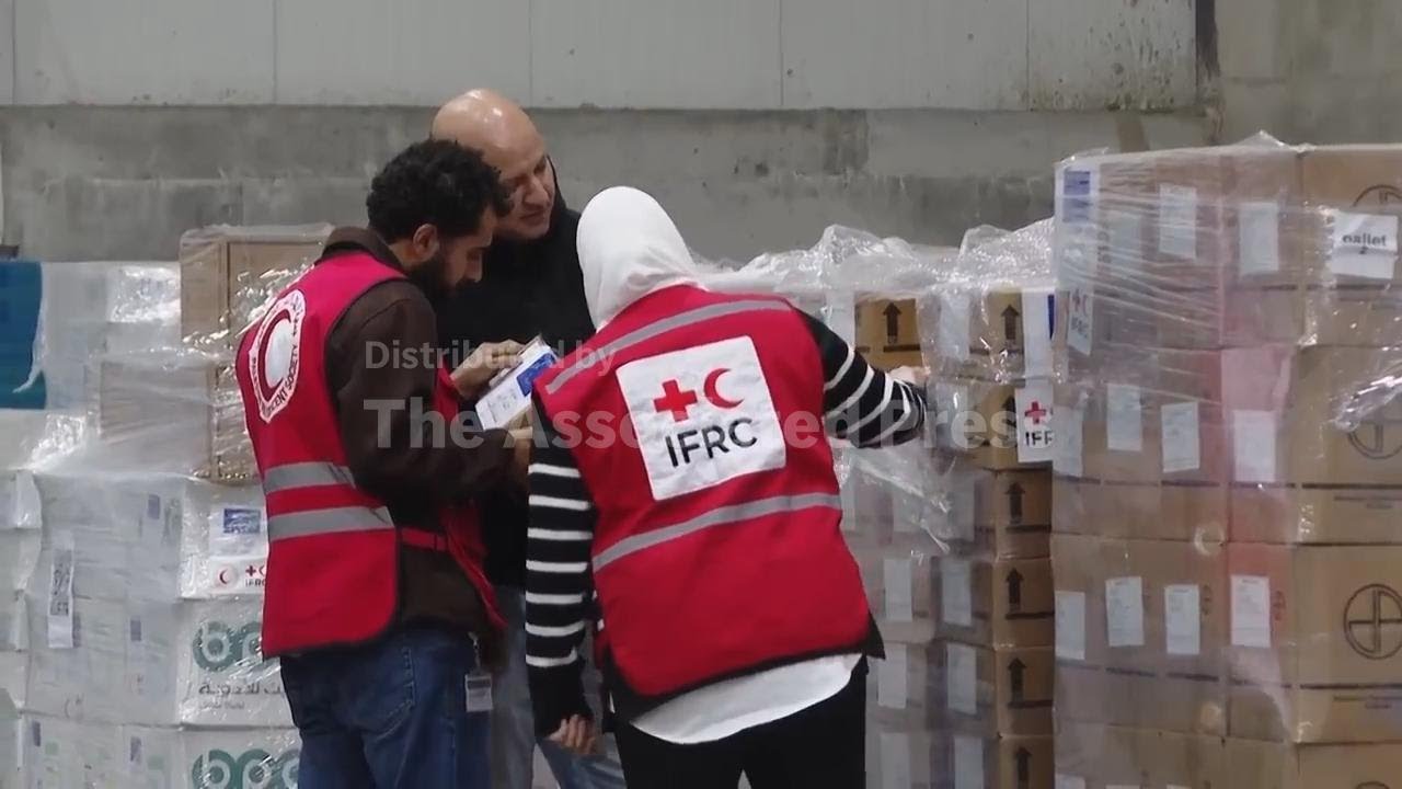 Palestinian Red Crescent Society launched aid operation to help Palestinians in Gaza
