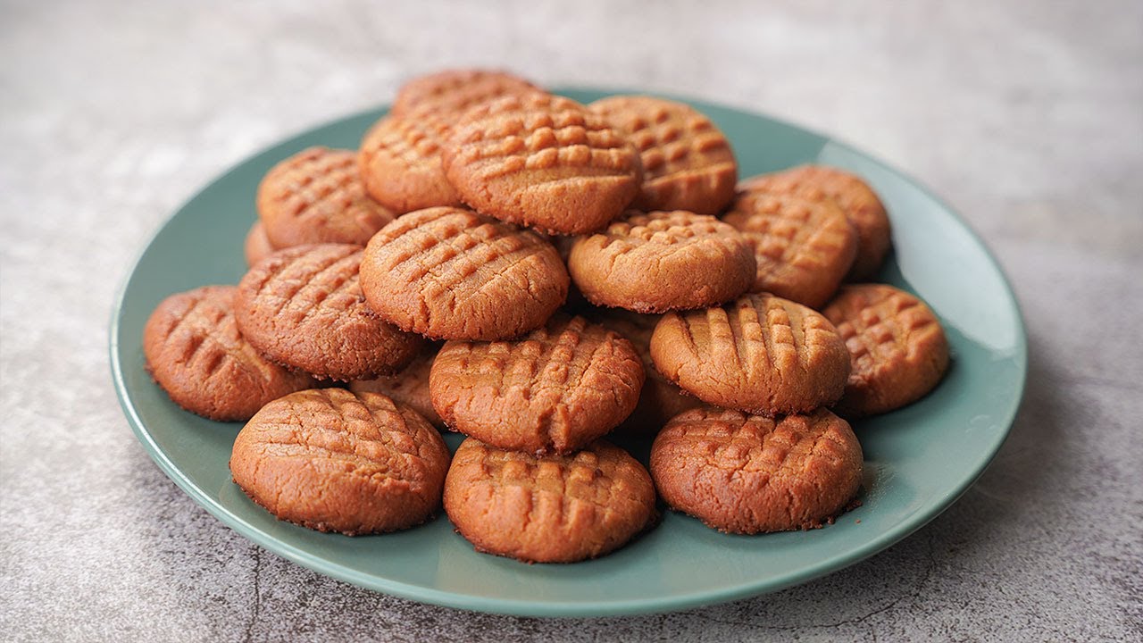 3 Ingredient Peanut Butter Cookies | Easy & Simple Cookies Recipe With Just 3 Ingredients | Yummy