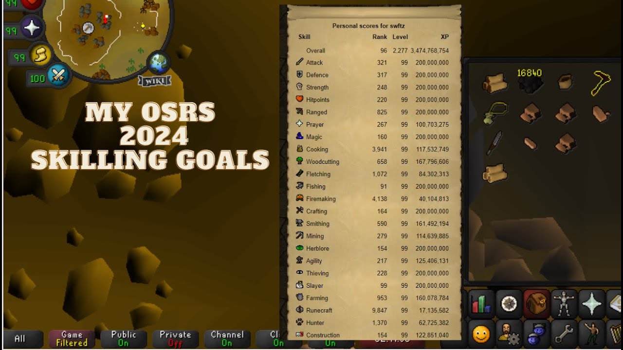 OSRS 2024 Goals