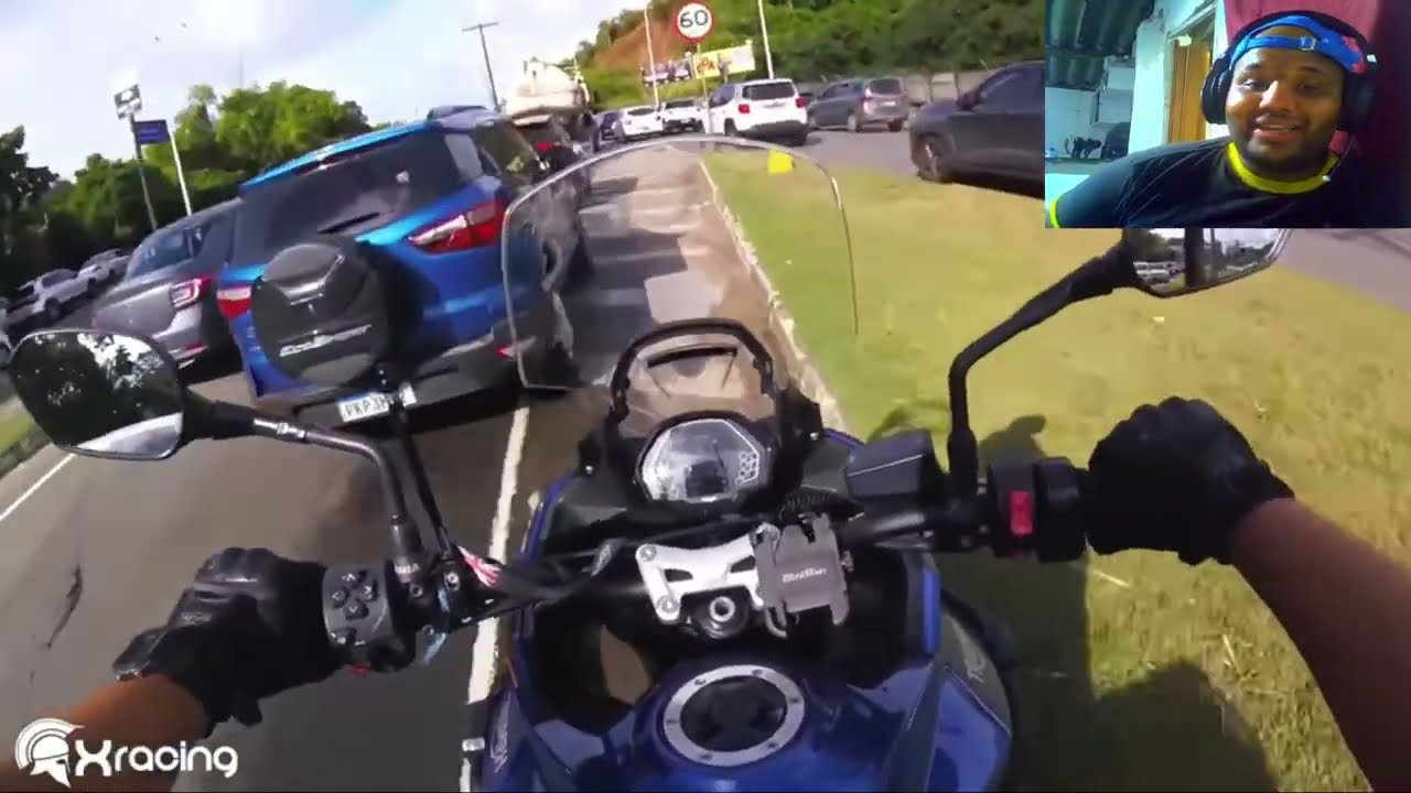 EU QUASE INFARTEI! 😱 Junior Reagindo aos sustos de Moto do Xracing😱