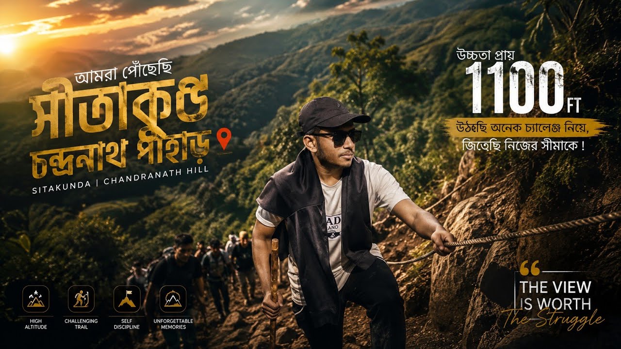 Sitakunda Tour Vlog | Chandranath Hill (1017 ft) & Guliakhali Sea Beach | Dinu Craze