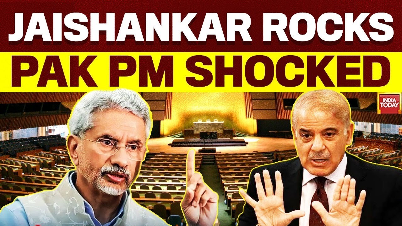 Jaishankar UN Speech: S Jaishankar Destroys Pakistan PM Sharif In UNGA 2025 | Pak PM Shahbaz Sharif