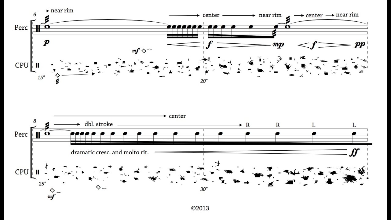 Fractus V for Percussion and SuperCollider (Audio & Score)