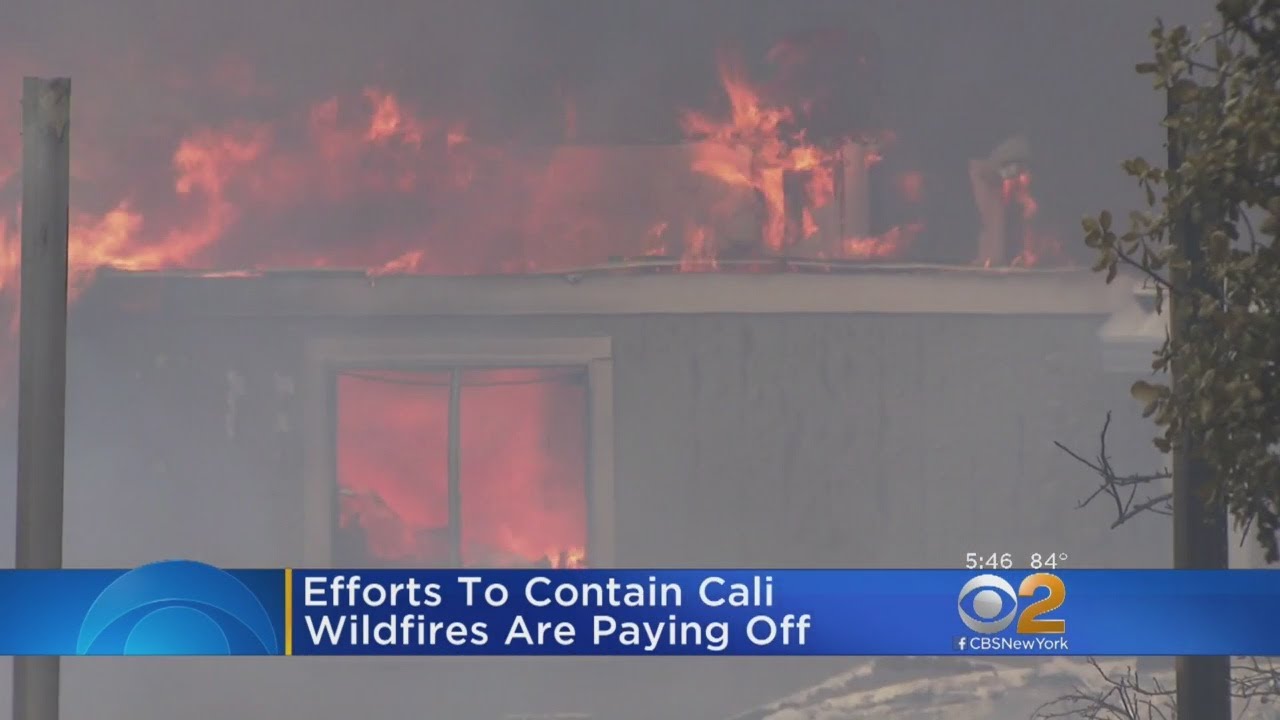 Progress Reported In California Wildfires