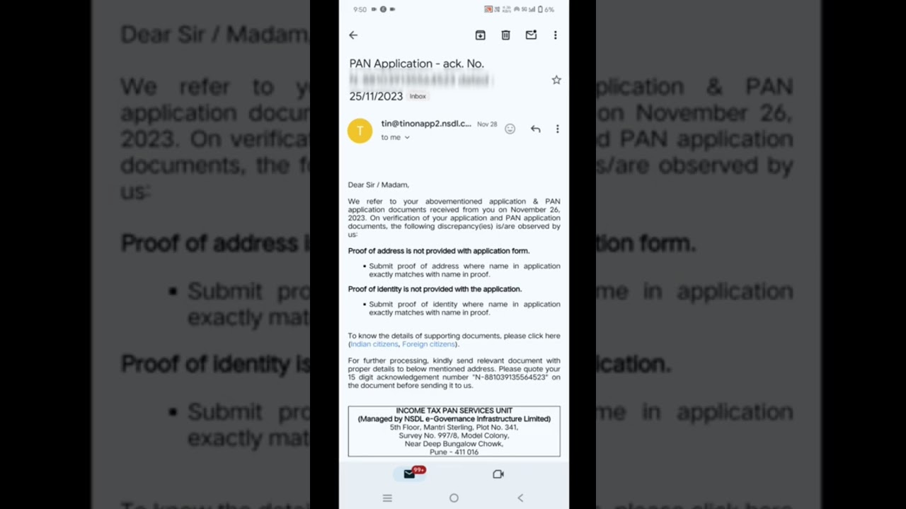 PAN card proof of Address,Proof of Identity not valid #nsdl #howtosenddocuments
