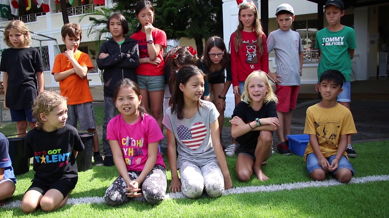 ISY Elementary Students doing the Ice Bucket Challenge