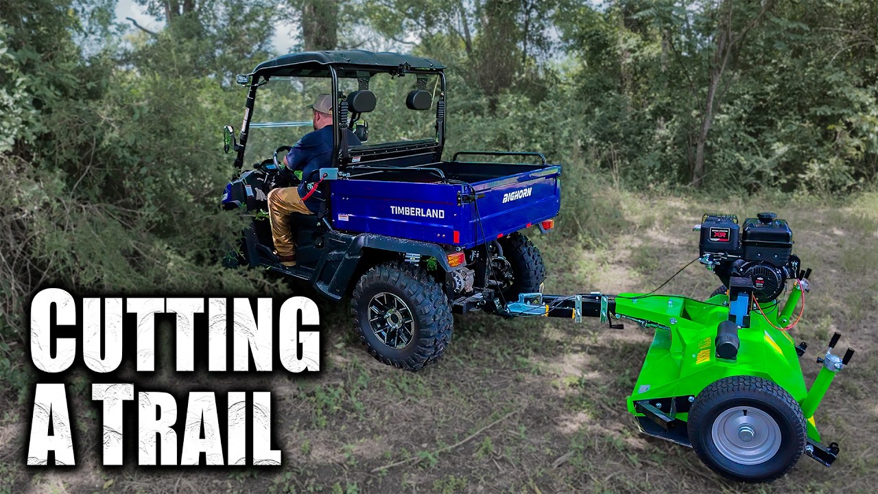 No Tractor? No Problem! Cutting a Trail with an ATV Flail Mower