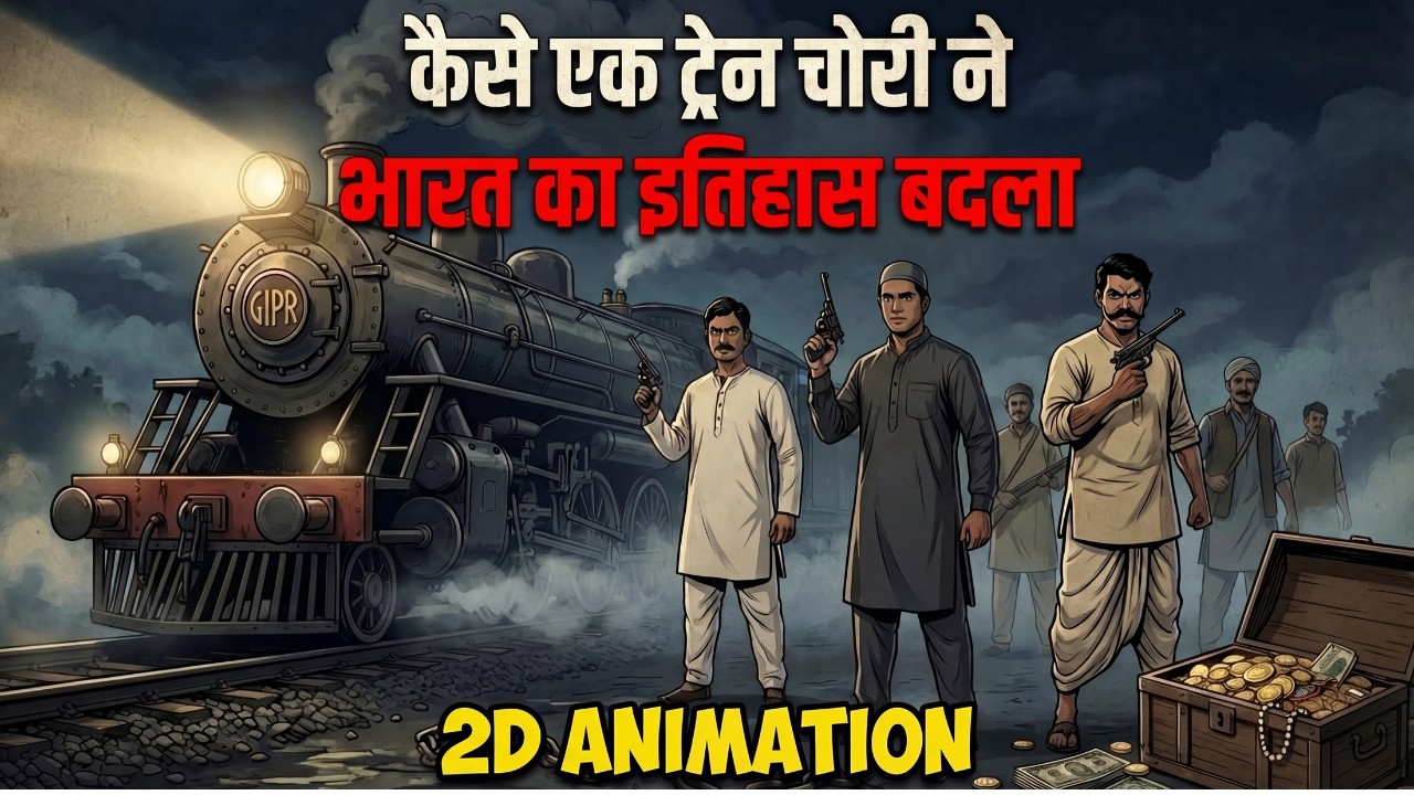 Kaise ek Train Chori ne Bharat ka Itihaas Badal Diya | 2D Anmation | Kakori Train Action