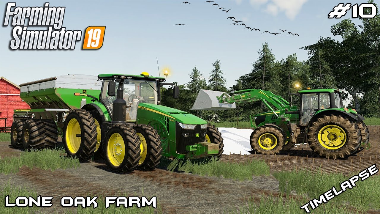 Spreading lime & plowing fields | Lone Oak Farm 19 | Farming Simulator 19 | Episode 10