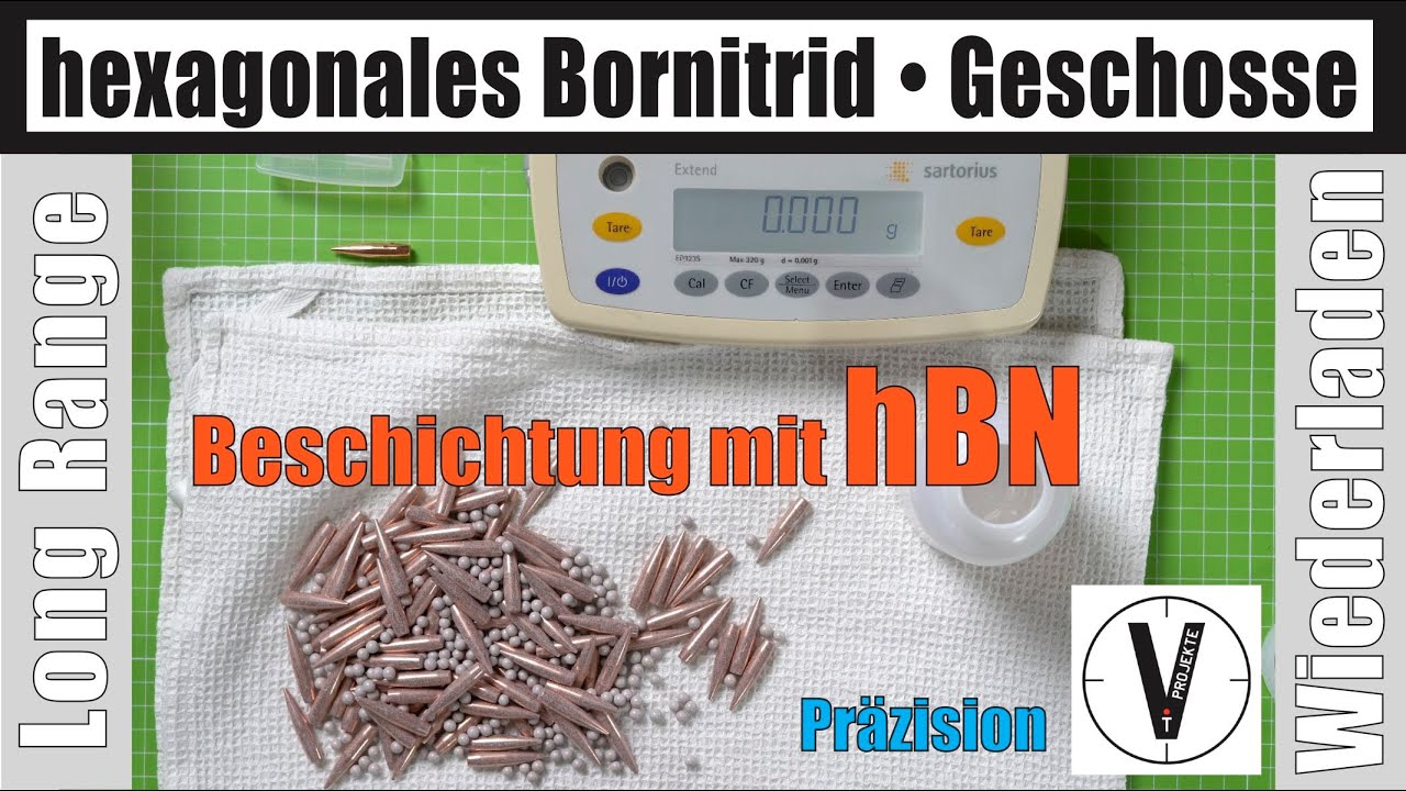 hexagonales Bornitrid • Geschosse beschichten • Vorteile und Herstellung • hBN • Wiederladen