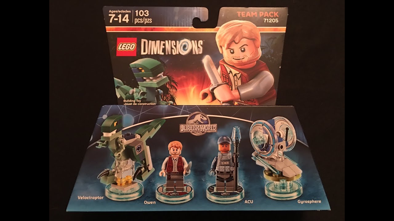 Jurassic World Team Pack Lego Dimensions Unboxing & Building