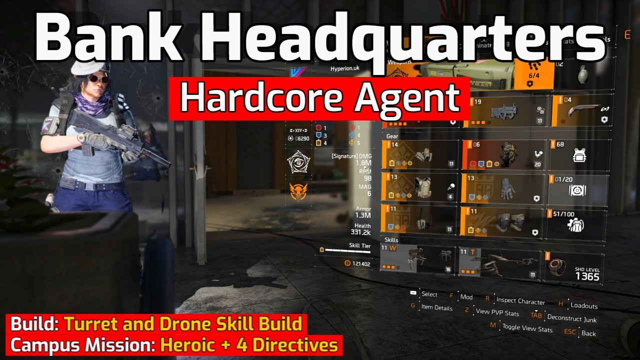 Tom Clancy's The Division 2 | Hardcore | High Damage and Armour Skill Build