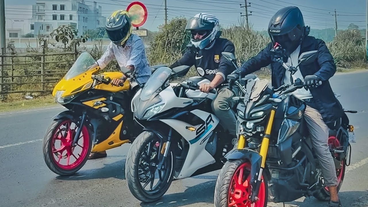 CFMOTO 300SR VS SUZUKI GSX-R150 VS YAMAHA MT15 || DRAG RACE