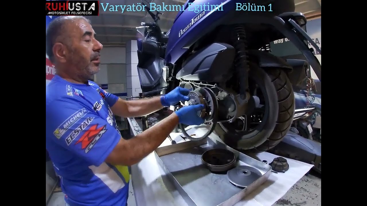TÜRKİYE DE BİR İLK//KYMCO/DOWNTOWN 250İ/DETAYLI VARYATÖR BAKIMI EĞİTİMİ 1.Bölüm