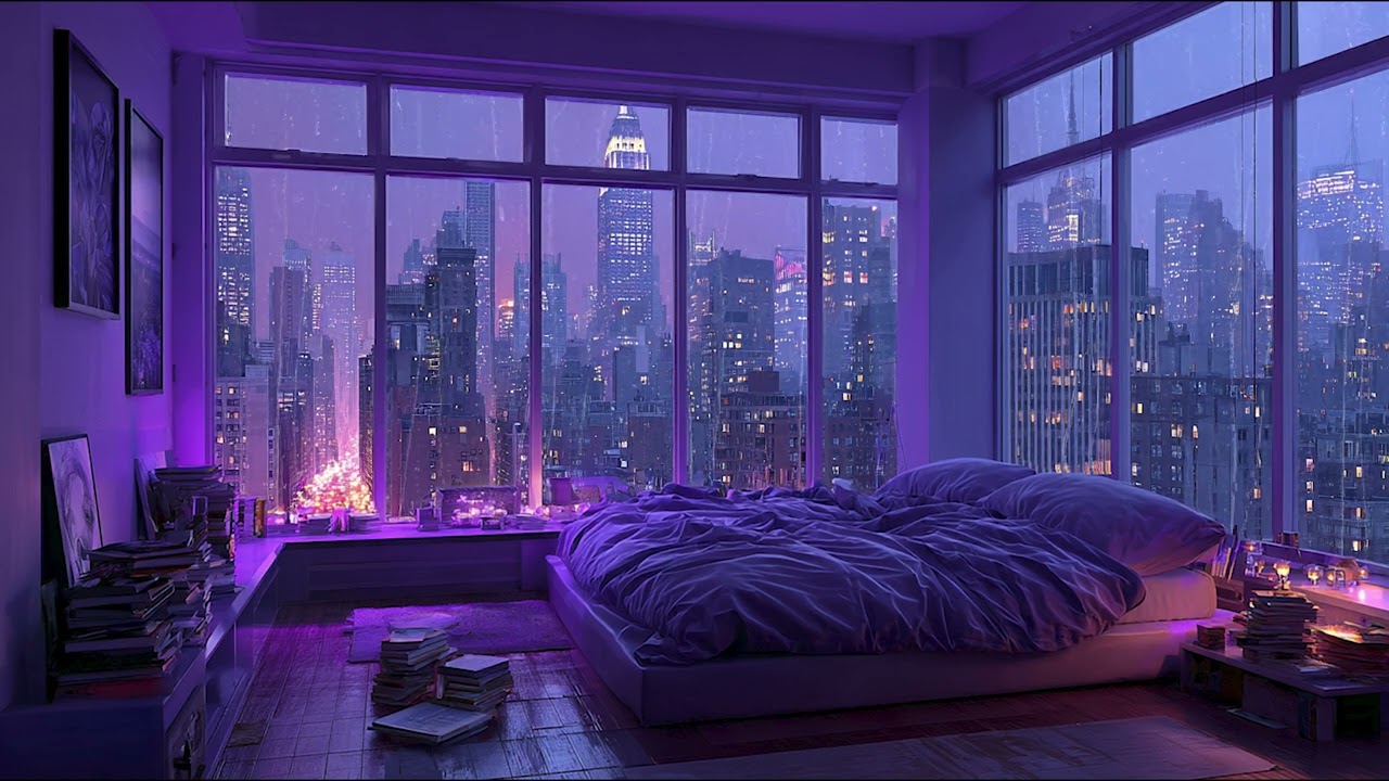 New York City Midnight Rain | Cozy Urban Ambience for Sleeping, Relaxation & Focus 🌙🌧️