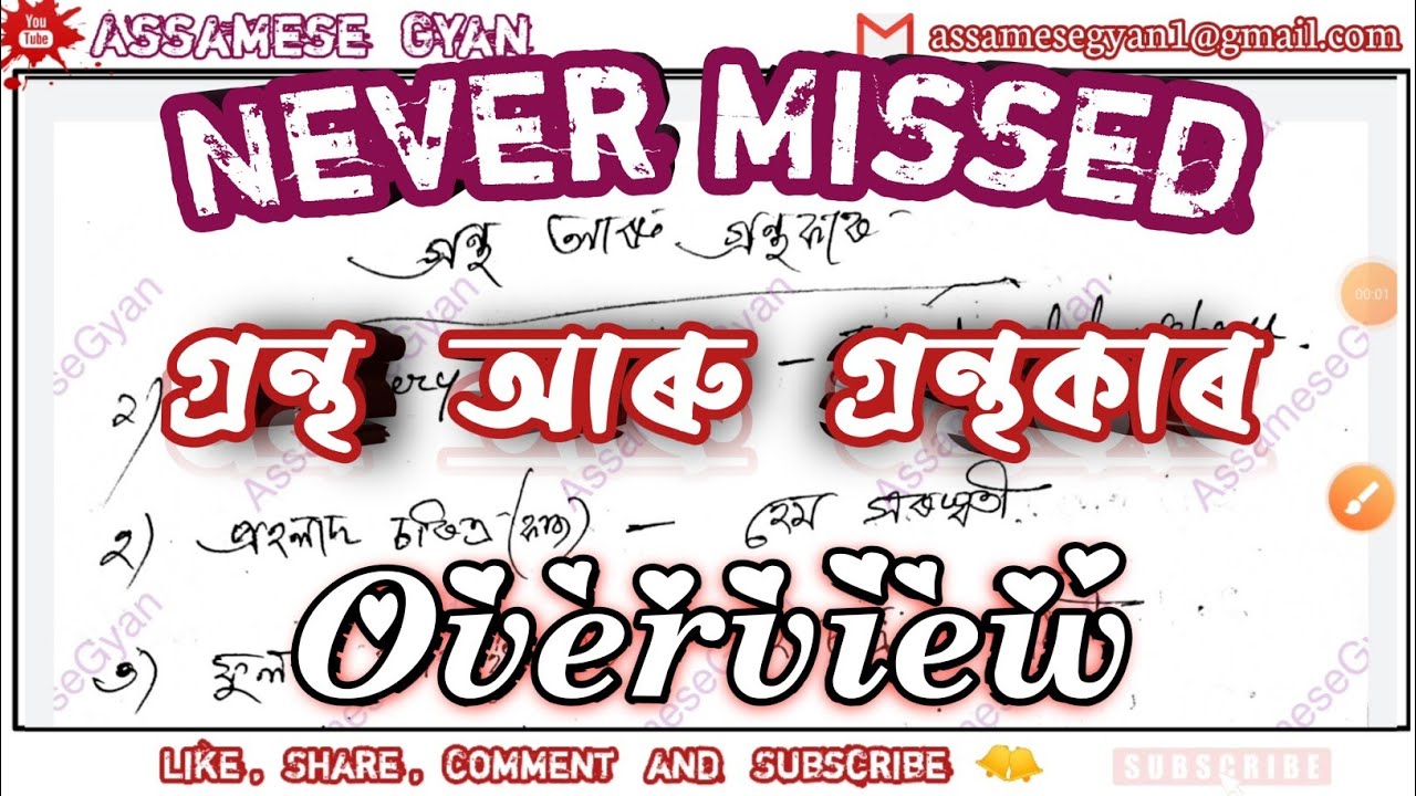 Assamese Literature for Competitive Exams | Top Most MCQs | Assam Police, SI, DHS, APSC, PNRD