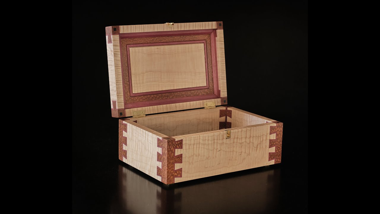 Spline and Inlaid Mitered Dovetail Box - Inspired by Jonathan Katz-Moses