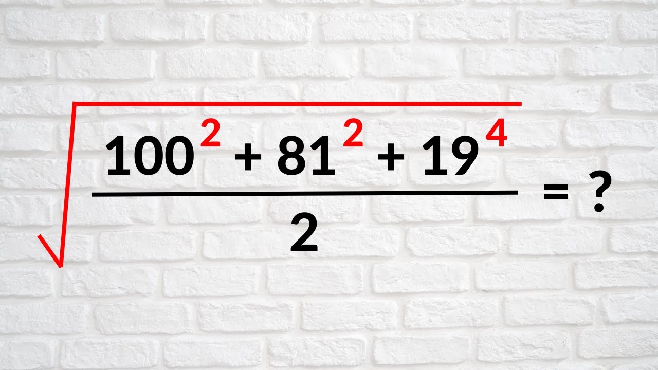 Canada | Math Olympiad | A Nice Algebra Problem