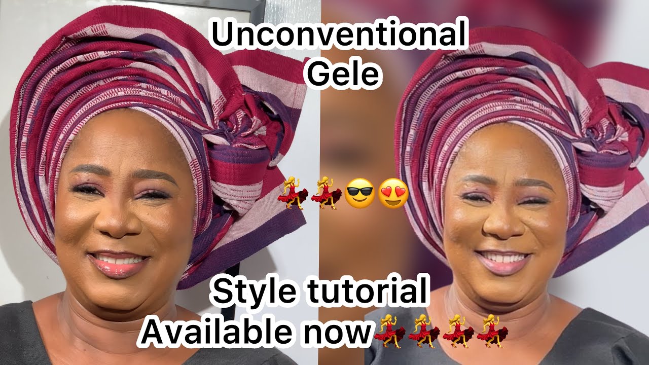 How to tie this trending Unconventional gele style with asoke 