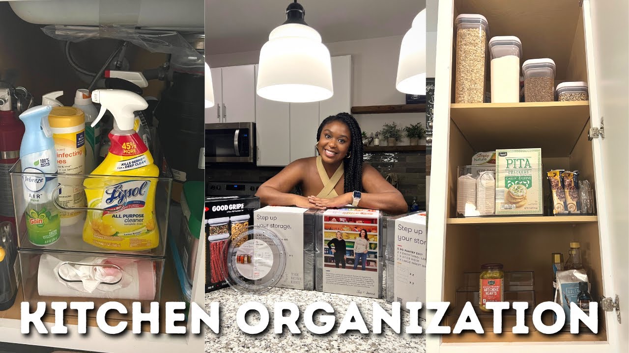 ORGANIZE WITH ME | Under Kitchen Sink + Pantry Organization, Affordable + Budget Friendly