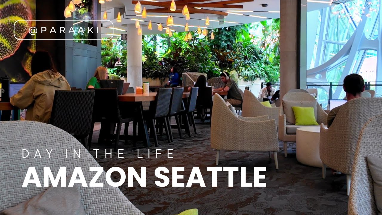 Amazon Seattle 🌤️ New Office & the Spheres | Silent Vlog