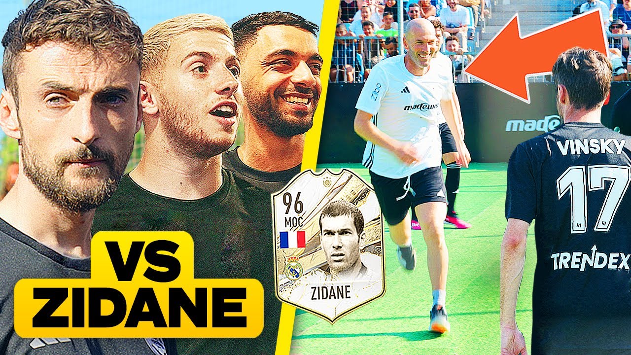 J'AFFRONTE ZIDANE ET SES FILS DANS UN MATCH 5 CONTRE 5 ! (ça joue trop bien...)