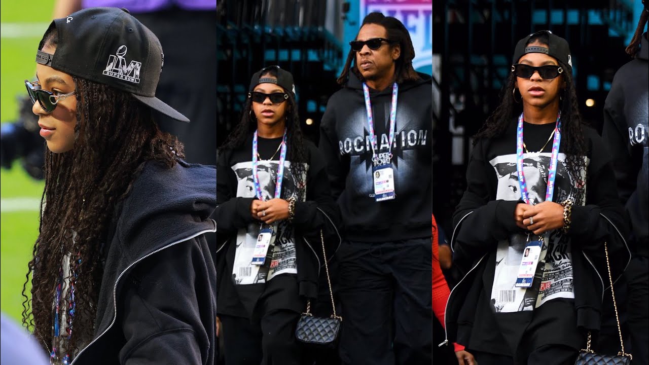 Watch Blue Ivy & Jay-Z most cutest moments at the Super Bowl half time show 2023