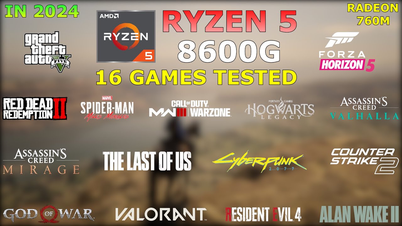 Ryzen 5 8600G Gaming Test - 16 Games Tested in 2024 - Enough for Gaming?